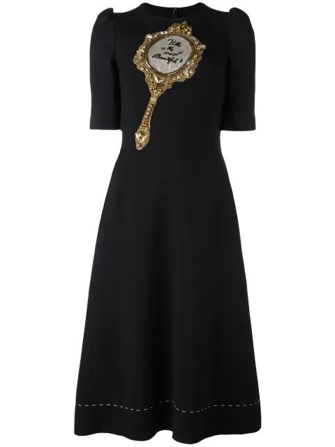 mirror patch dress by DOLCE&GABBANA