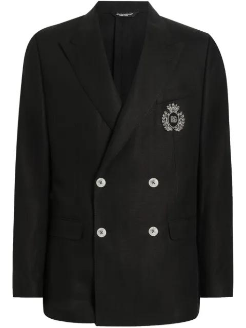 monogram-badge blazer by DOLCE&GABBANA