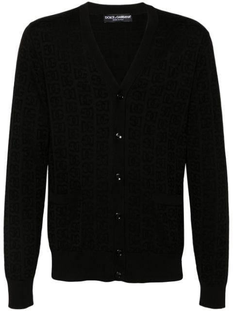 monogram-jacquard cardigan by DOLCE&GABBANA