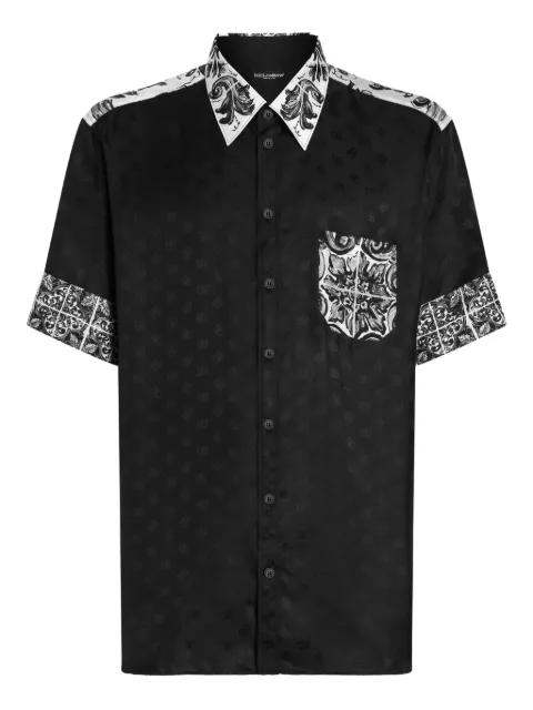 monogram silk shirt by DOLCE&GABBANA
