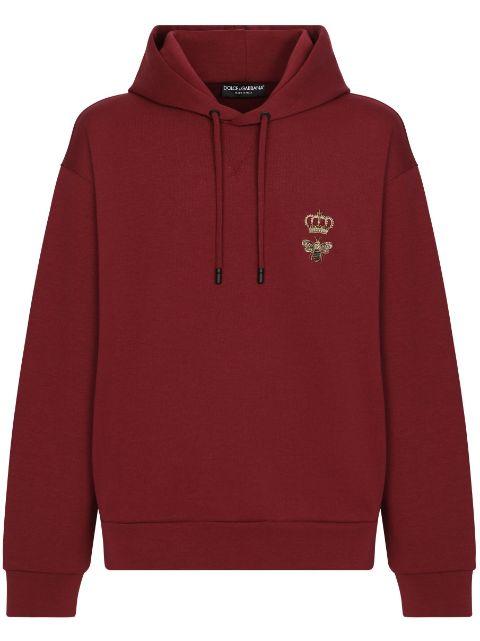 motif-embroidered pullover hoodie by DOLCE&GABBANA
