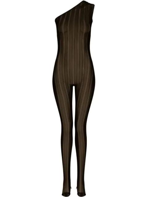 one-shoulder jacquard jumpsuit by DOLCE&GABBANA