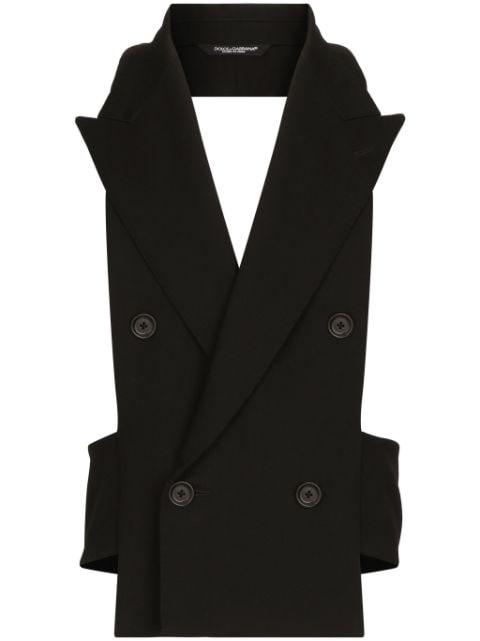 open-back waistcoat by DOLCE&GABBANA