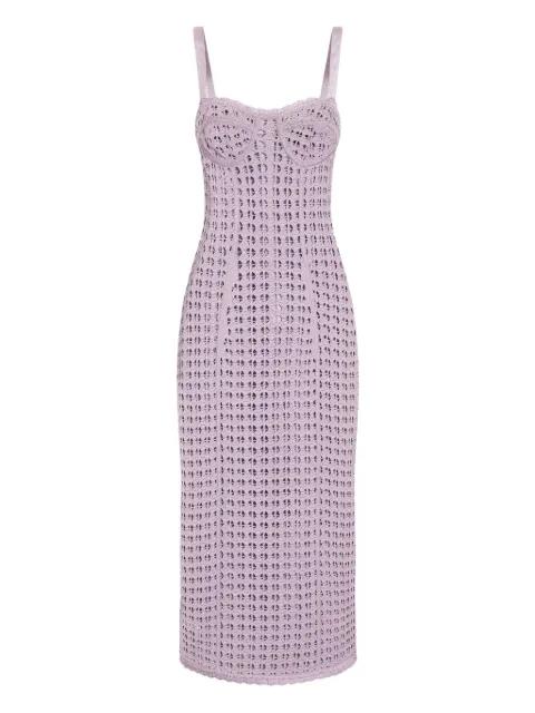 open-knit midi dress by DOLCE&GABBANA
