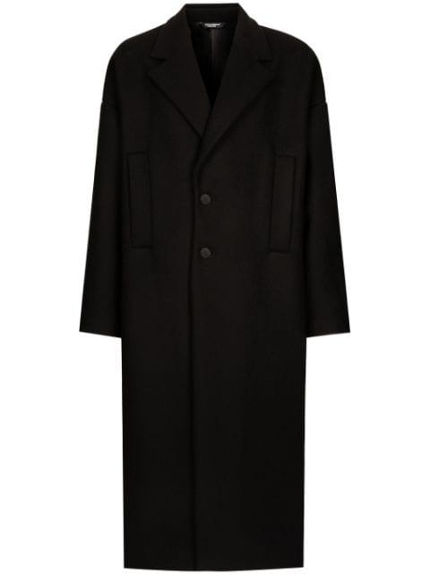 oversize single-breasted coat by DOLCE&GABBANA