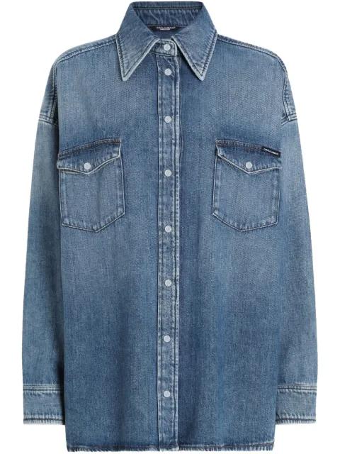 oversized denim shirt by DOLCE&GABBANA