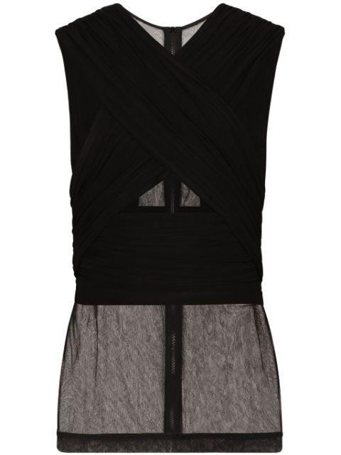 panelled tank top by DOLCE&GABBANA