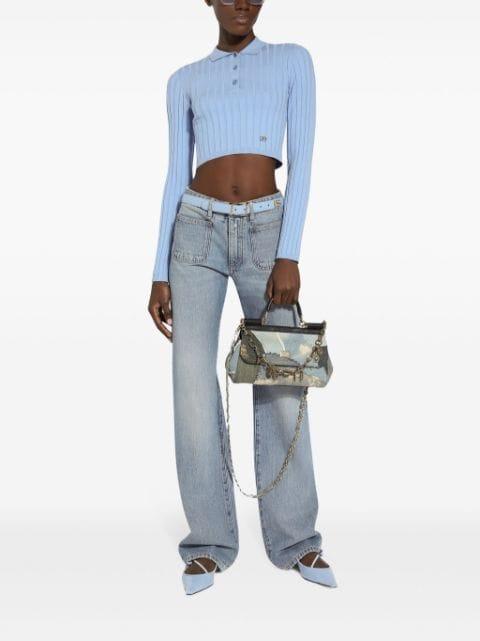 patch pockets tapered-legged jeans by DOLCE&GABBANA