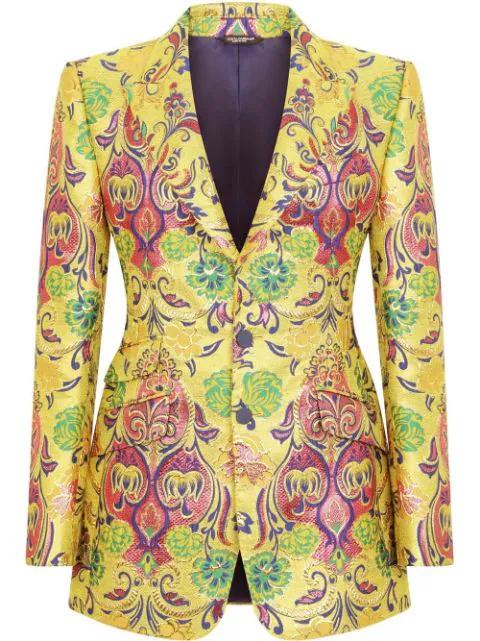 patterned jacquard suit jacket by DOLCE&GABBANA