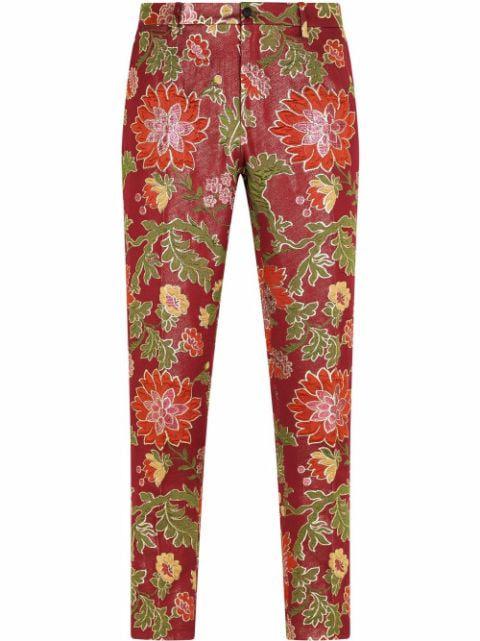 patterned jacquard tailored trousers by DOLCE&GABBANA