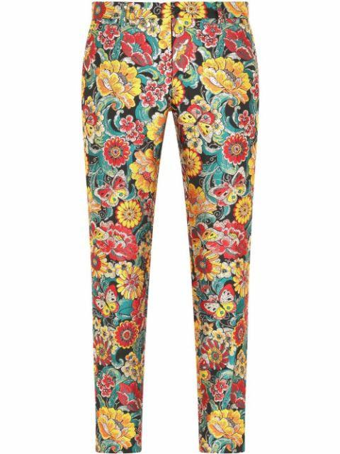 patterned jacquard tailored trousers by DOLCE&GABBANA