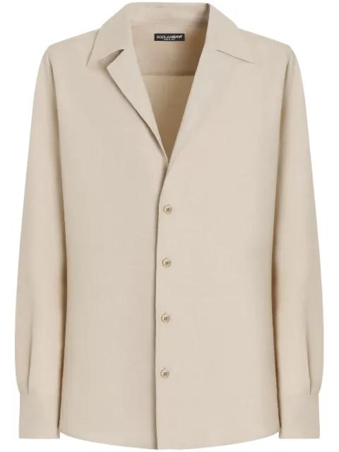 peak-lapel collar shirt by DOLCE&GABBANA