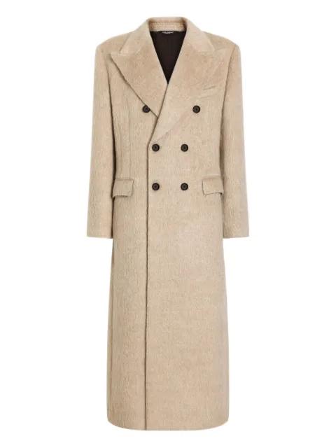 peak-lapel double-breasted coat by DOLCE&GABBANA