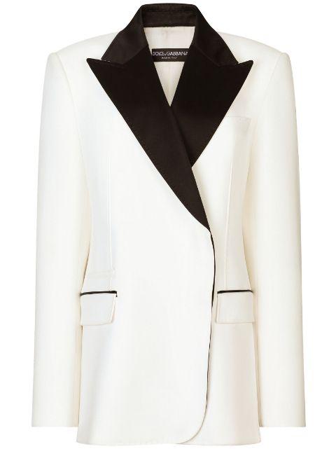 peak-lapel single-breasted blazer by DOLCE&GABBANA