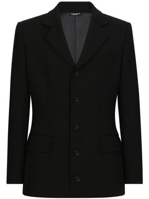 peak-lapels single-breasted blazer by DOLCE&GABBANA
