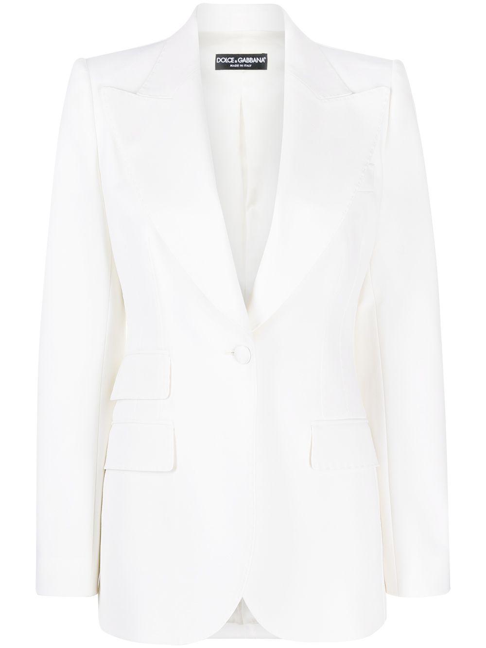 peak lapels single-breasted blazer by DOLCE&GABBANA