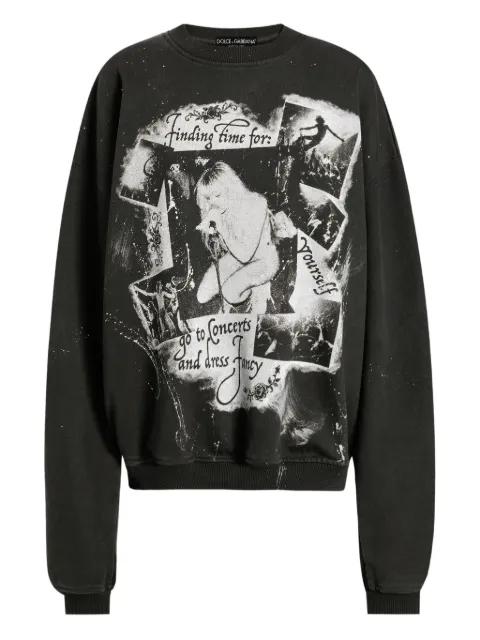 photograp-print sweatshirt by DOLCE&GABBANA