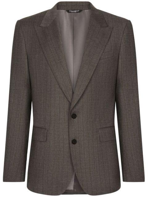 pinstripe single-breasted jacket by DOLCE&GABBANA