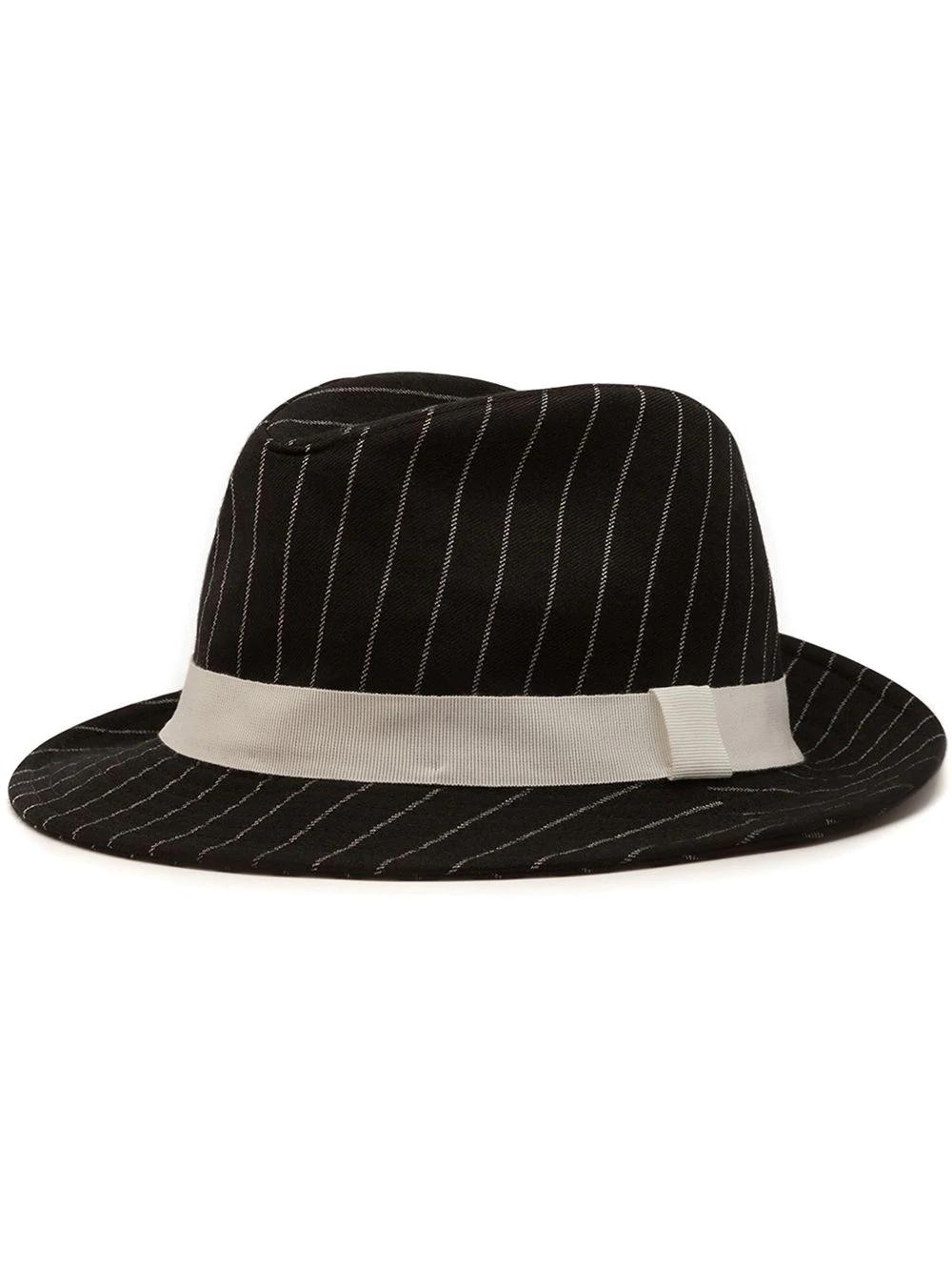 pinstriped fedora hat by DOLCE&GABBANA
