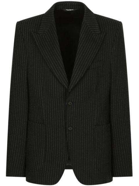 pinstriped single-breasted blazer by DOLCE&GABBANA