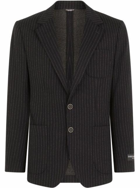 pinstriped single-breasted blazer by DOLCE&GABBANA