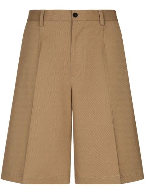 pleat-detail Bermuda shorts by DOLCE&GABBANA