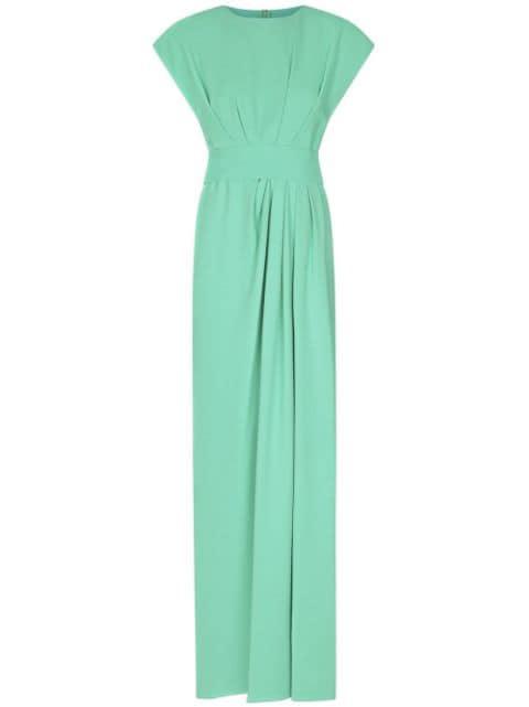 pleated cap-sleeve gown by DOLCE&GABBANA