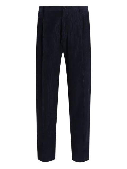 pleated corduroy chinos by DOLCE&GABBANA