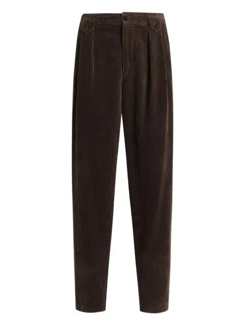 pleated corduroy regular trousers by DOLCE&GABBANA