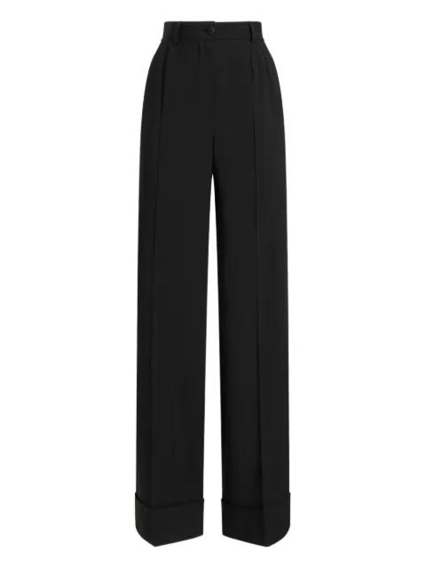 pleated wide-leg trousers by DOLCE&GABBANA