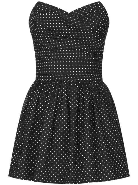 polka-dot bustier minidress by DOLCE&GABBANA