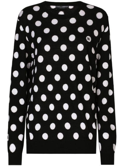 polka-dot pattern jumper by DOLCE&GABBANA