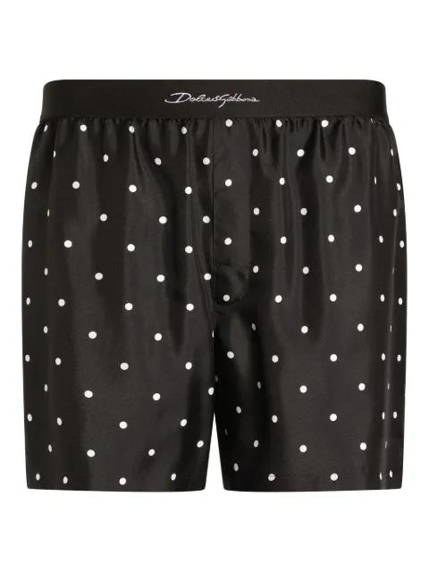 polka dot-print boxers by DOLCE&GABBANA