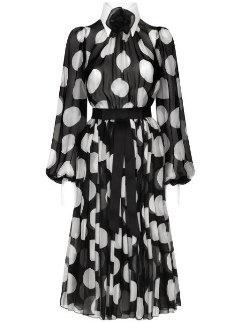 polka-dot print dress by DOLCE&GABBANA