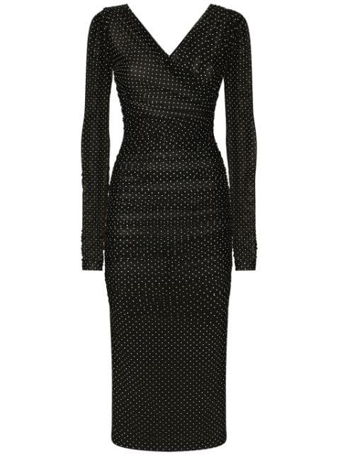 polka-dot tulle midi dress by DOLCE&GABBANA