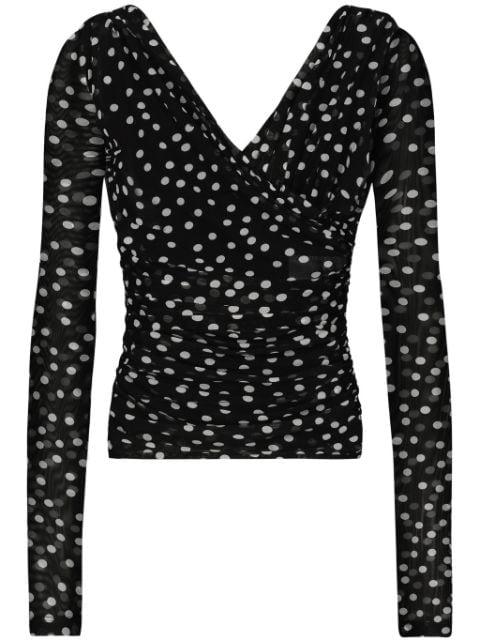 polka-dot tulle top by DOLCE&GABBANA