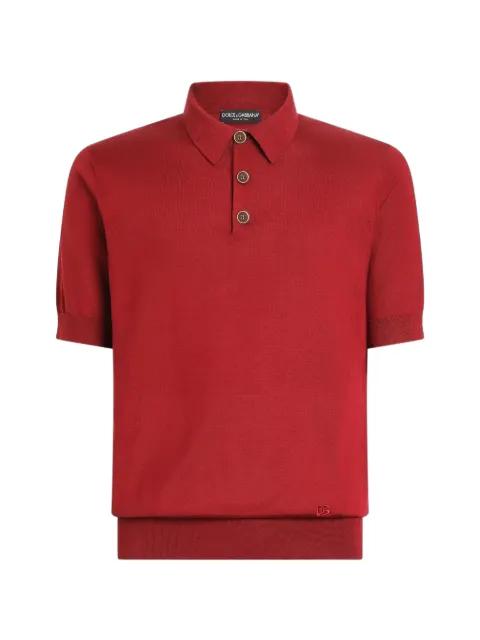 polo shirt in smooth silk by DOLCE&GABBANA