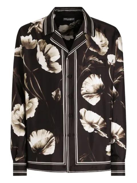 poppy-print shirt by DOLCE&GABBANA
