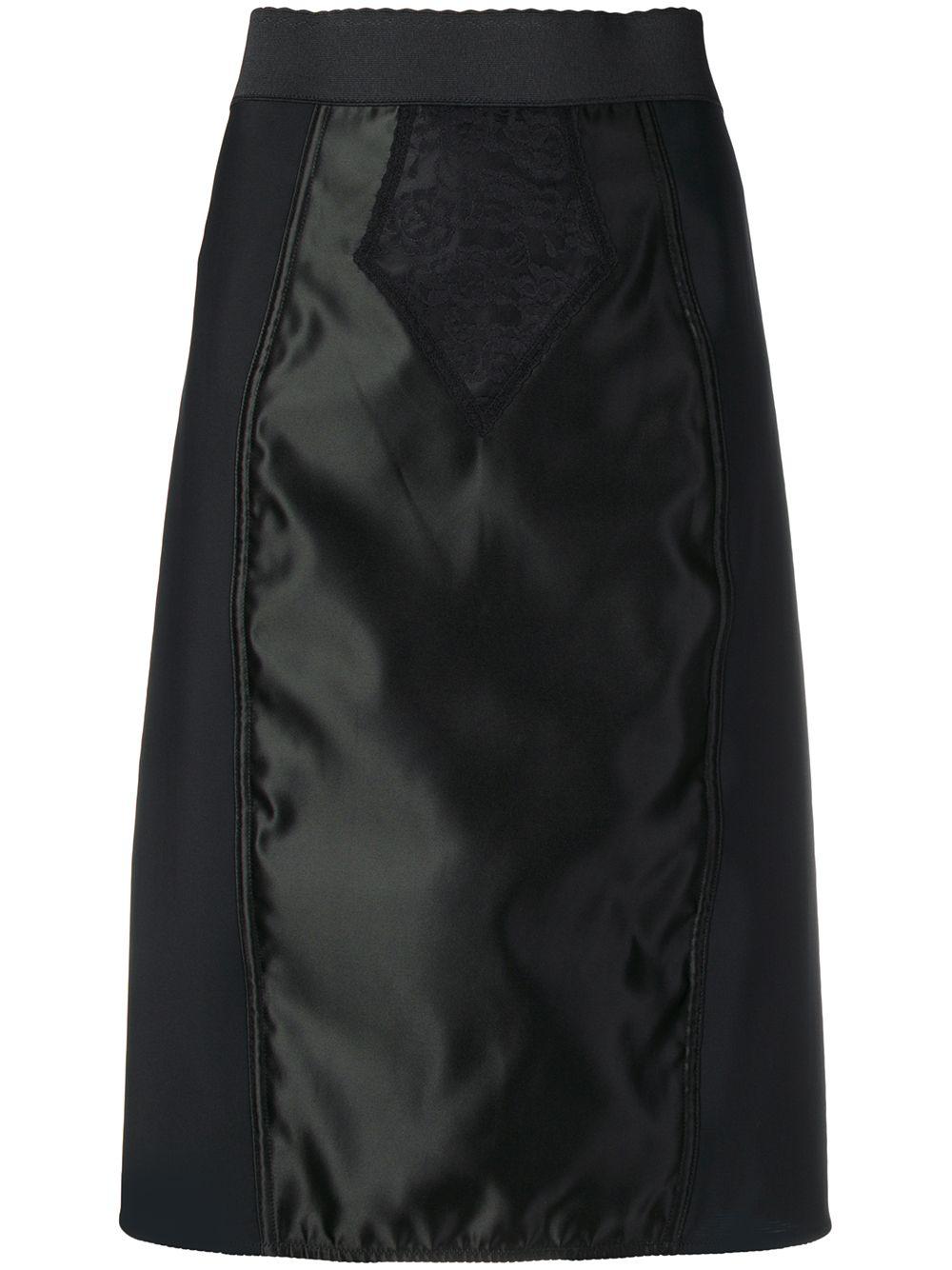 powernet satin midi skirt by DOLCE&GABBANA