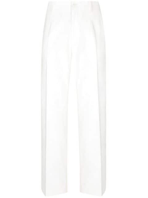 pressed-crease straight-leg trousers by DOLCE&GABBANA