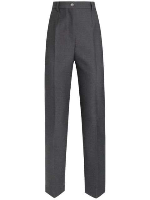 pressed crease straight-leg trousers by DOLCE&GABBANA