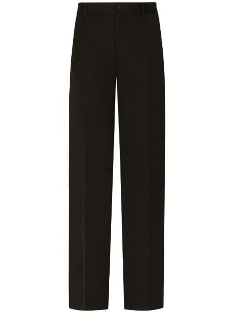 pressed-crease tailored-cut trousers by DOLCE&GABBANA