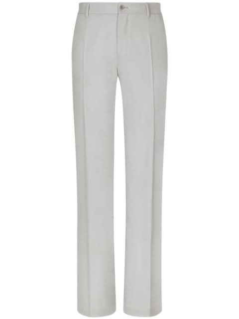pressed-crease tailored-cut trousers by DOLCE&GABBANA