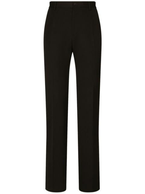 pressed-crease wool trousers by DOLCE&GABBANA