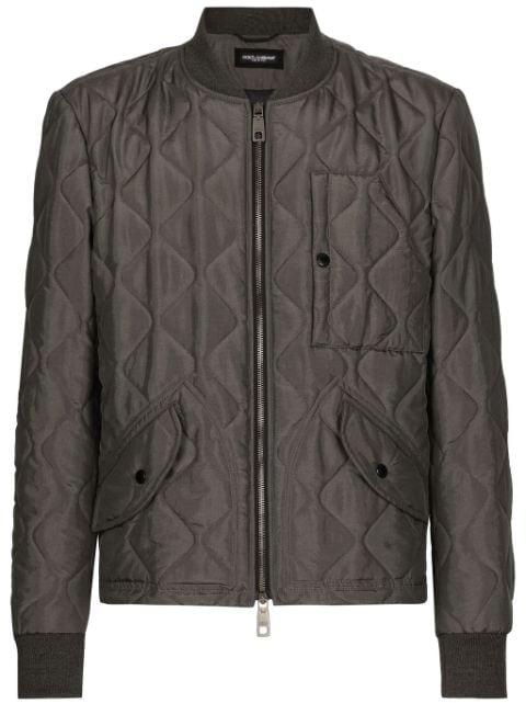 quilted bomber jacket by DOLCE&GABBANA
