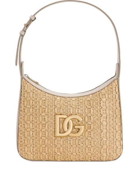 rafia crochet shoulder bag by DOLCE&GABBANA