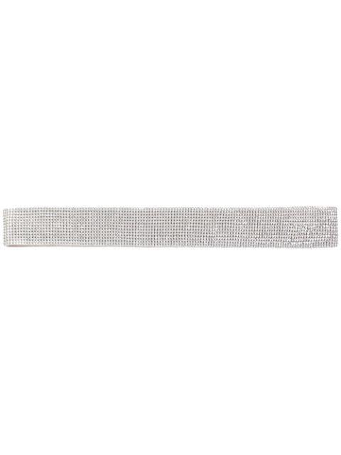 rhinestone-embellished elasticated belt by DOLCE&GABBANA
