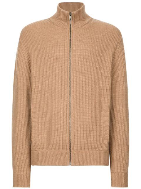 ribbed-knit cashmere cardigan by DOLCE&GABBANA
