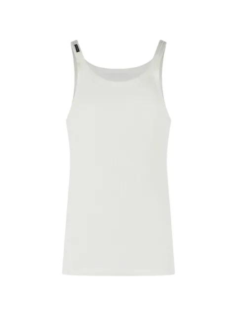 ribbed logo-label tank top by DOLCE&GABBANA