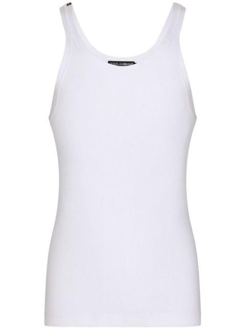 ribbed sleeveless top by DOLCE&GABBANA